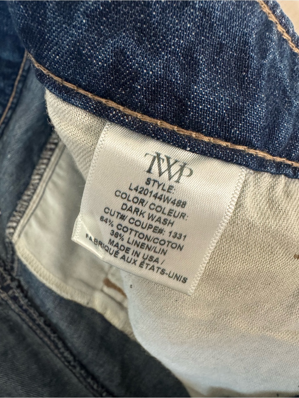 TWP Greene st Wide Leg Mid-Rise Women's Jeans - Dark Blue - Picture 7 of 10